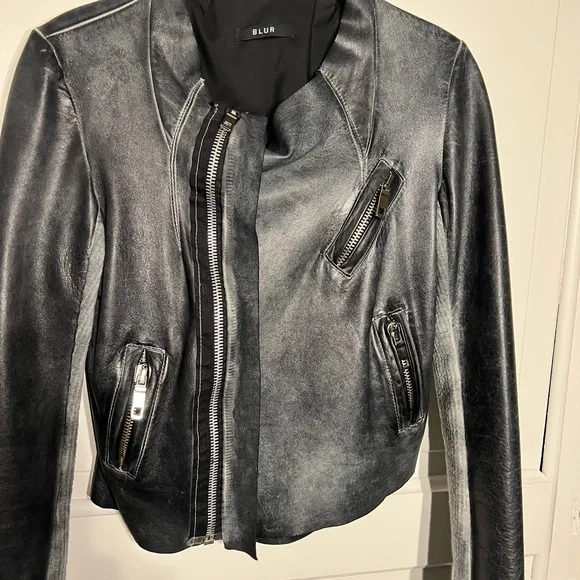 Blur Leather Jacket
